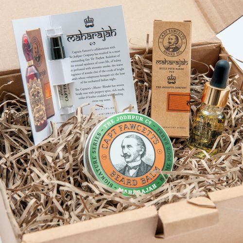 Πρόταση Δώρου - Captain Fawcett - Maharajah Λάδι Για Γένια, Balm & Parfum Gift Set